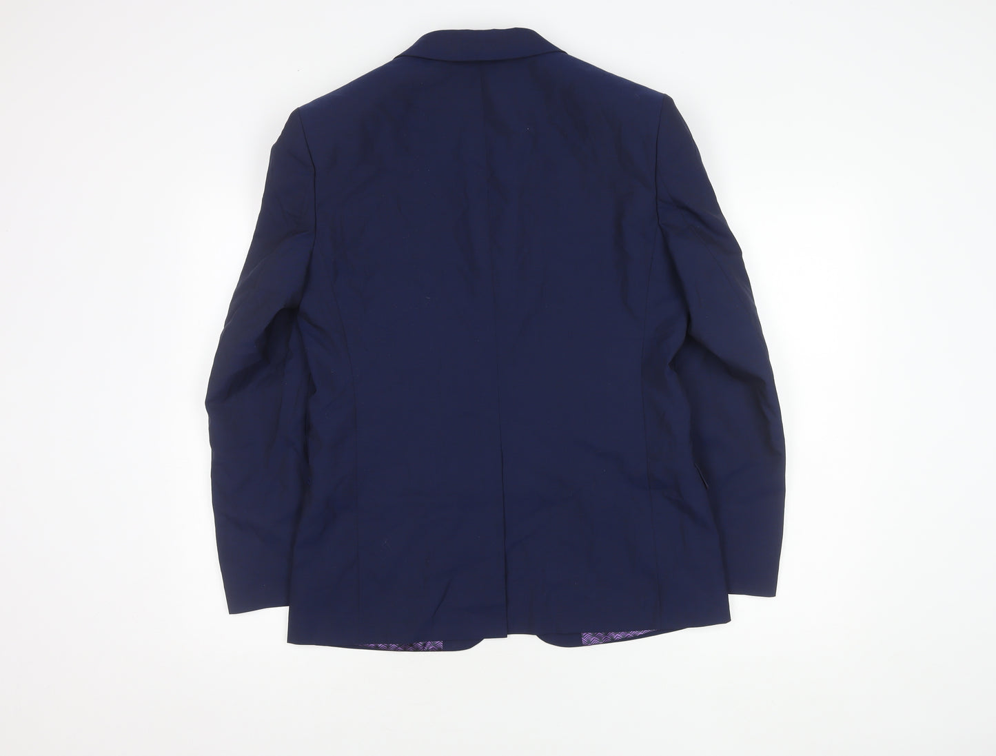 Ted Baker Blue Slim Fit Wool Suit Jacket 38