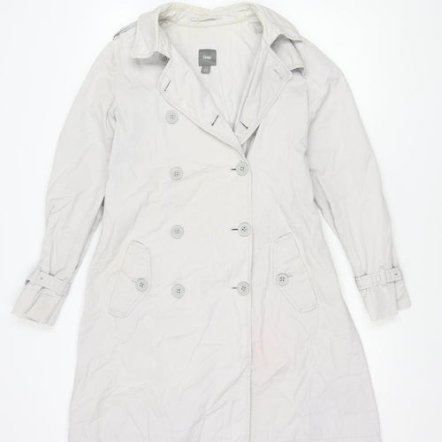 Gap Women's Grey Trench Coat Size 10