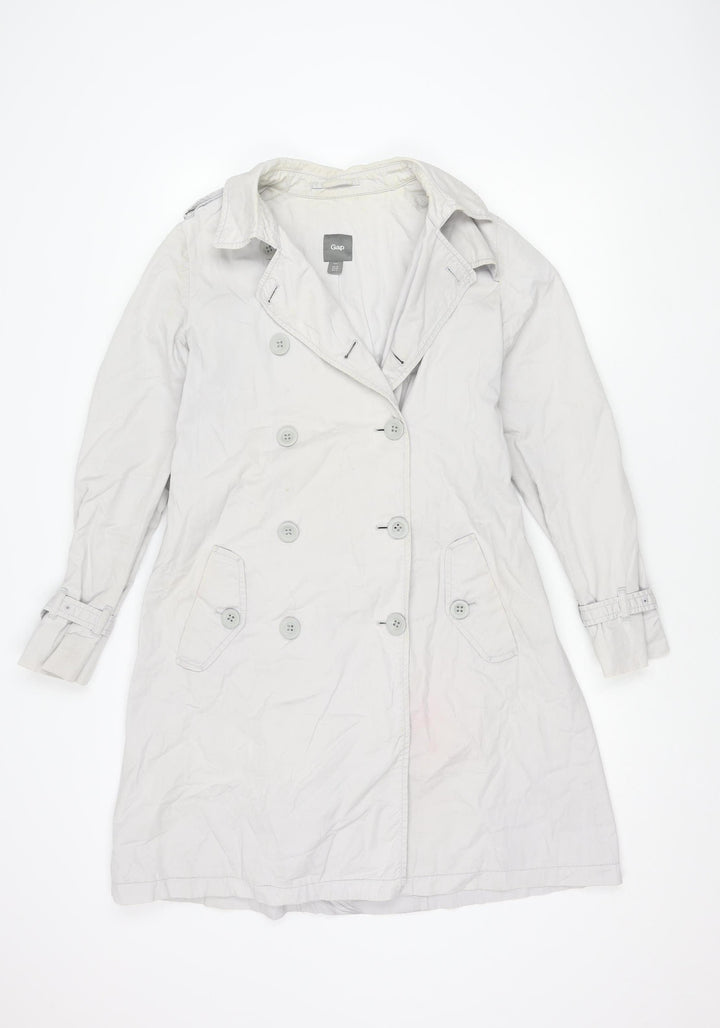 Gap Women's Grey Trench Coat Size 10