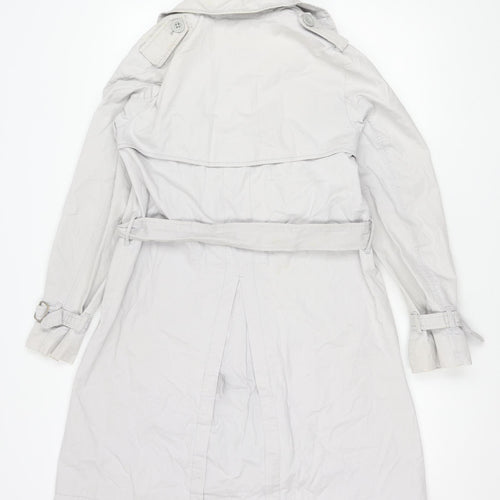 Gap Women's Grey Trench Coat Size 10