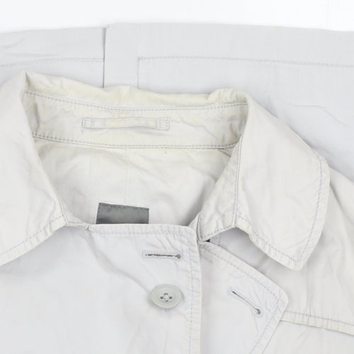 Gap Women's Grey Trench Coat Size 10
