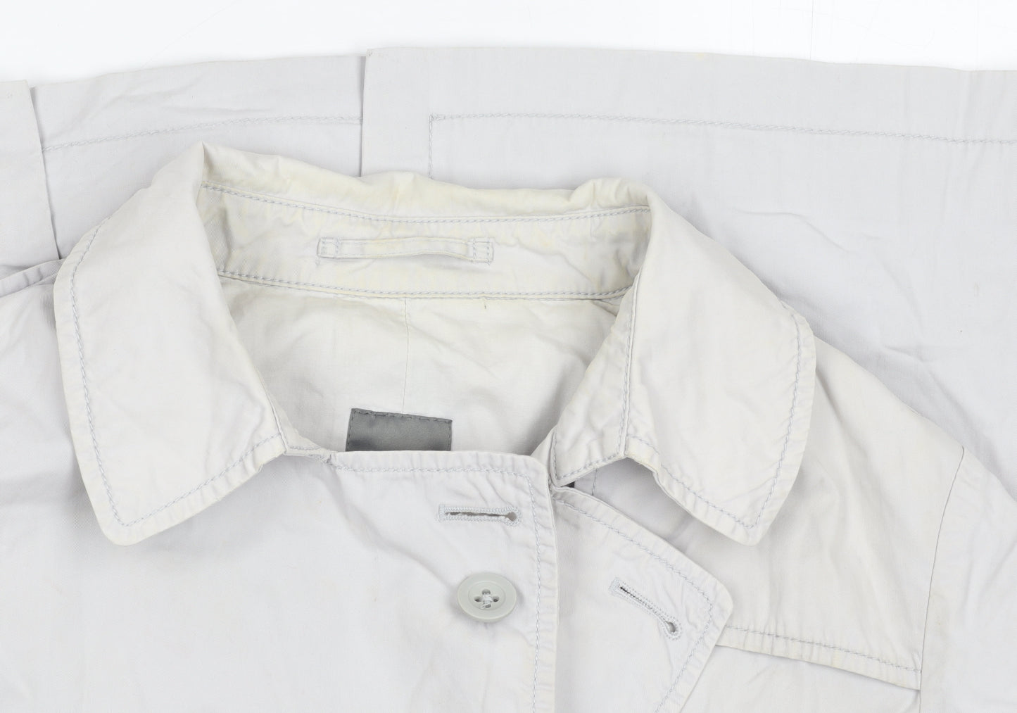 Gap Women's Grey Trench Coat Size 10