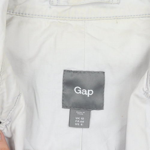 Gap Women's Grey Trench Coat Size 10