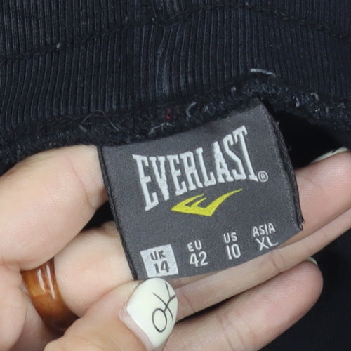 Everlast Women's Black Cotton Shorts Size 14