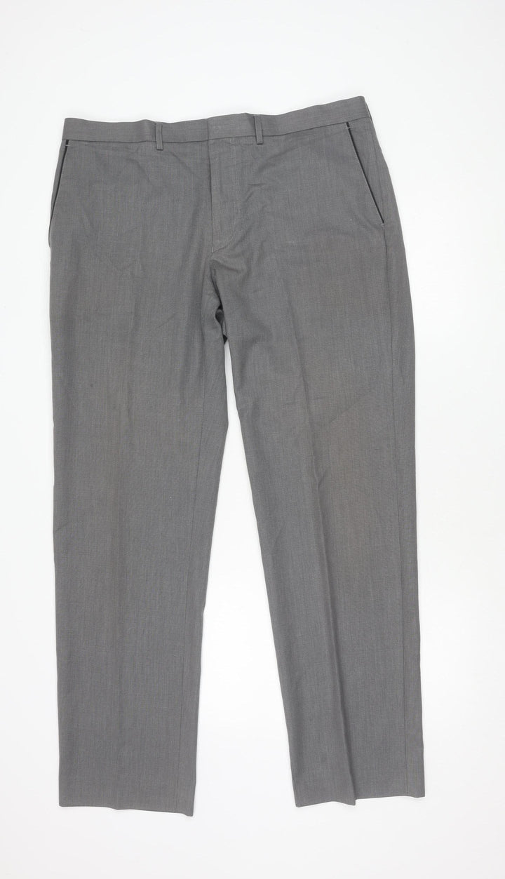 Marks and Spencer Grey Men's Trousers Size 40