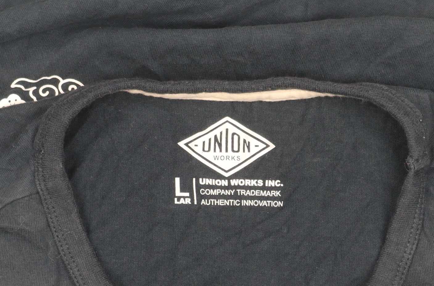 Union Works Men's Black Graphic Print T-Shirt L