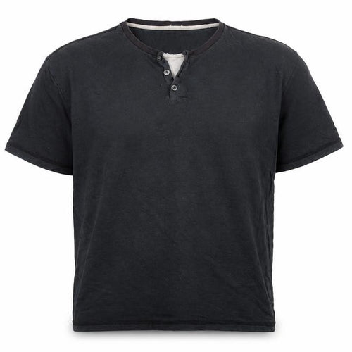 Marks and Spencer Men's Black XX Large Henley T-Shirt