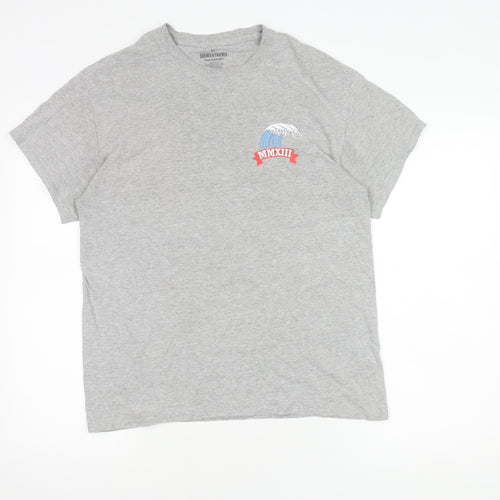Cheats & Thieves Men's Grey Graphic T-Shirt, Medium