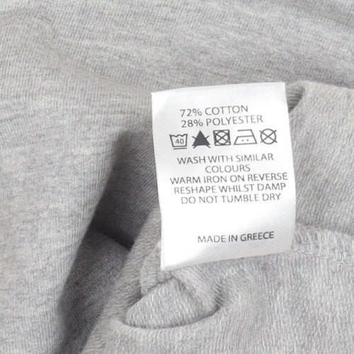 ASOS Women's Grey Cropped Cold Shoulder Top Size 14