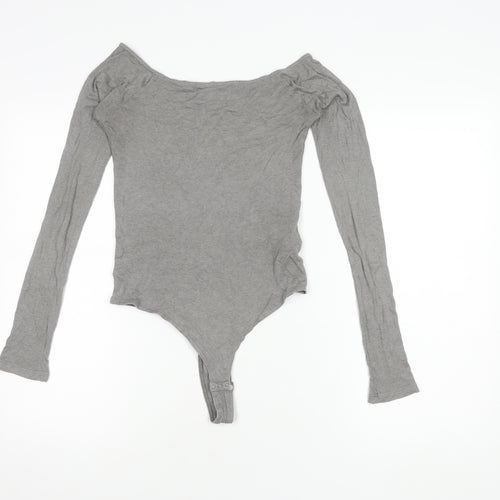 Notshy Women's Grey Off Shoulder Top M Knit