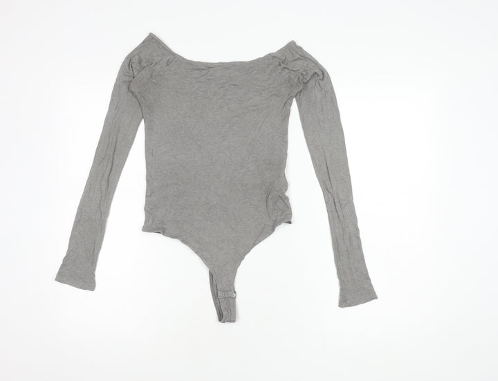 Notshy Women's Grey Off Shoulder Top M Knit