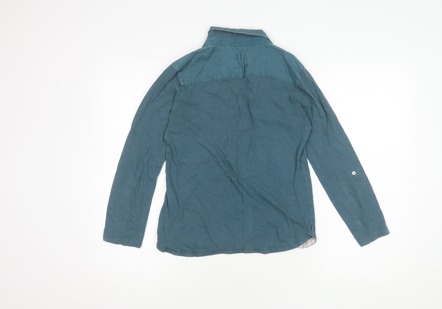 Mistral Women's Blue Button-Up Shirt Size 10