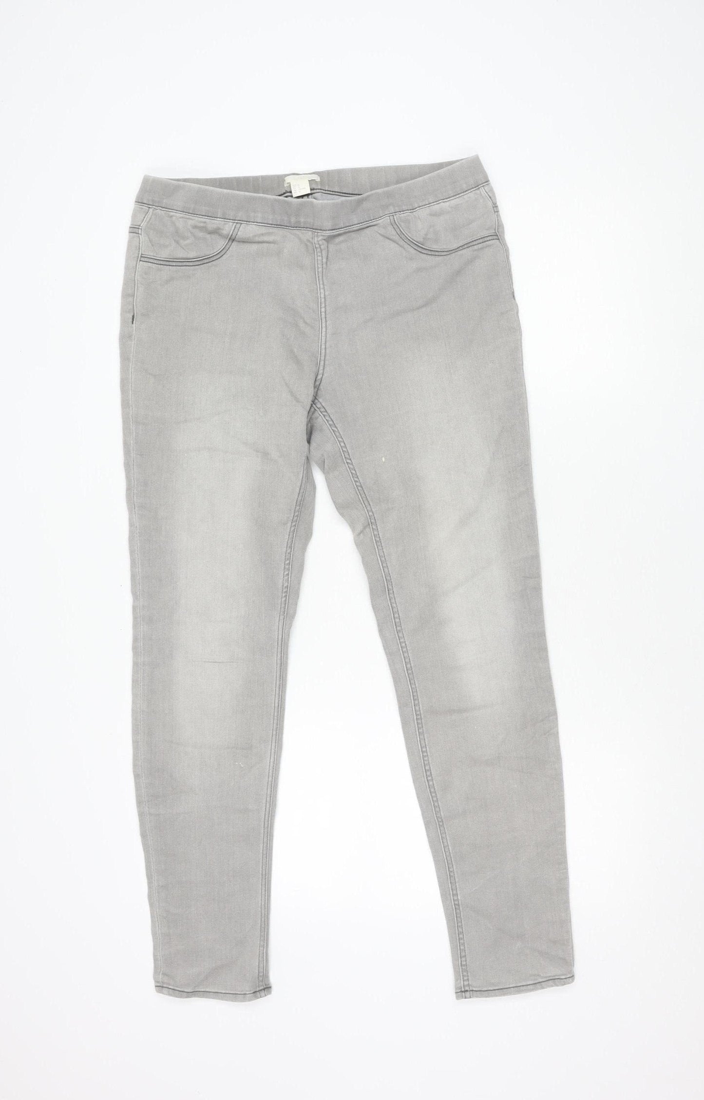 H&M Women’s Grey Regular Fit Jeans Size 14