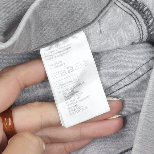 H&M Women’s Grey Regular Fit Jeans Size 14