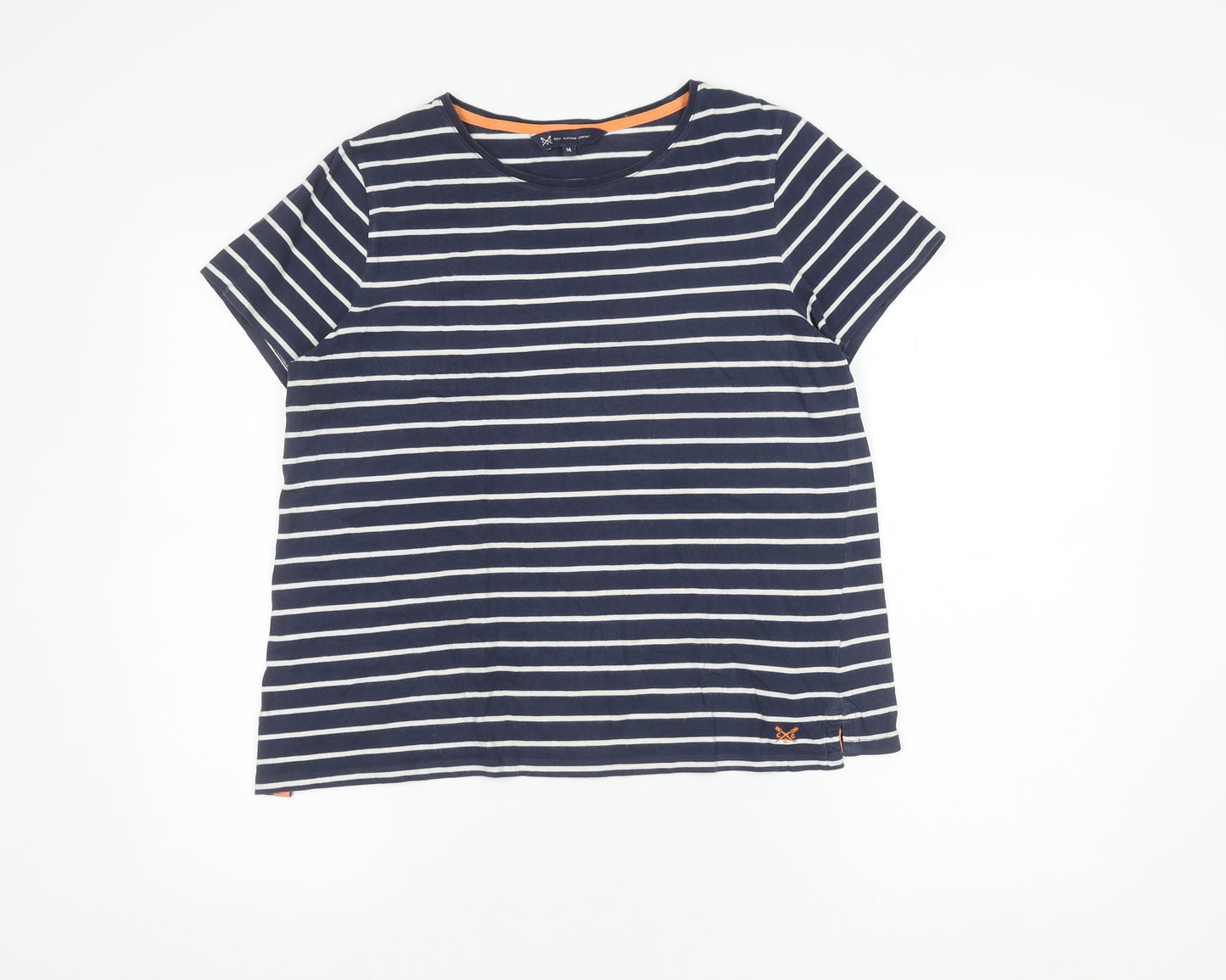 Crew Clothing Women’s Blue Striped T-Shirt Size 14
