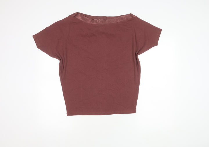 River Island Women's Brown Basic T-Shirt, Size 8