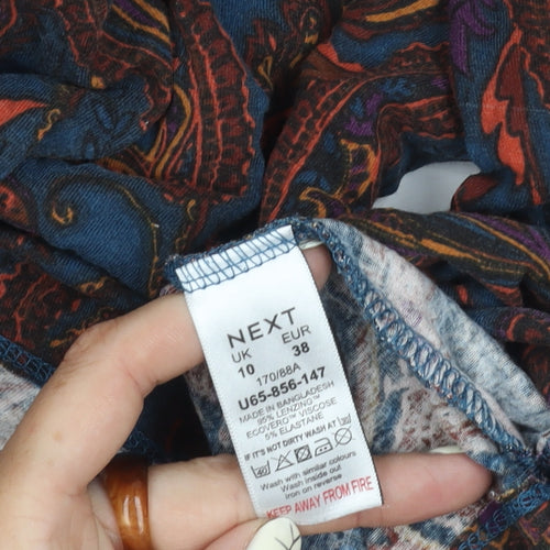 Next Women's Multicoloured A-Line Dress Size 10