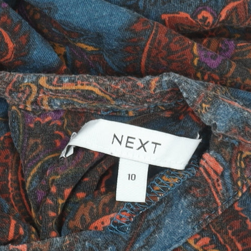 Next Women's Multicoloured A-Line Dress Size 10