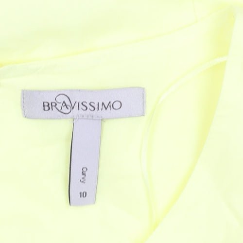 Bravissimo Women's Yellow Top, Size 10