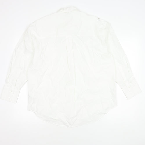 Marks and Spencer Women's White Embroidered Shirt