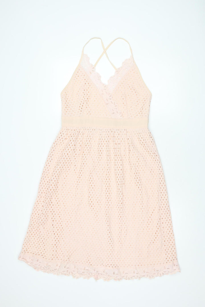 Boohoo Women's Pink Fit & Flare Dress, Size 14, Summer Party