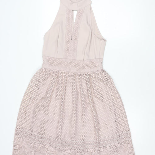 Myleene Klass Beige Fit & Flare Dress, Size 8