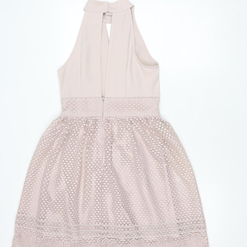Myleene Klass Beige Fit & Flare Dress, Size 8