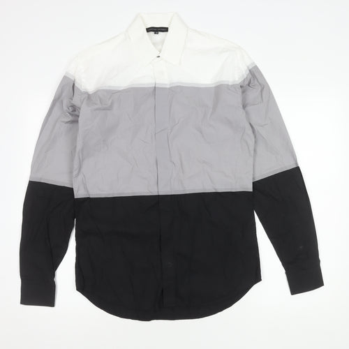 Jonathan Saunders Men's Colourblock Cotton Shirt - Size 48