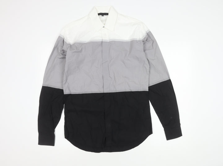 Jonathan Saunders Men's Colourblock Cotton Shirt - Size 48