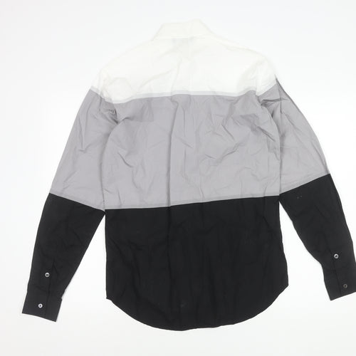 Jonathan Saunders Men's Colourblock Cotton Shirt - Size 48
