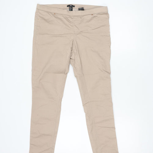 H&M Women's Beige Jeans Size 14