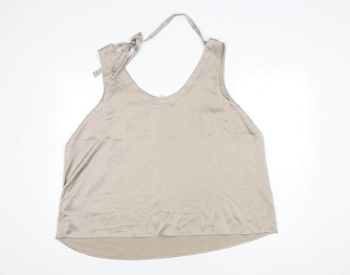 Marks and Spencer Beige Women's Tank Top Size 22