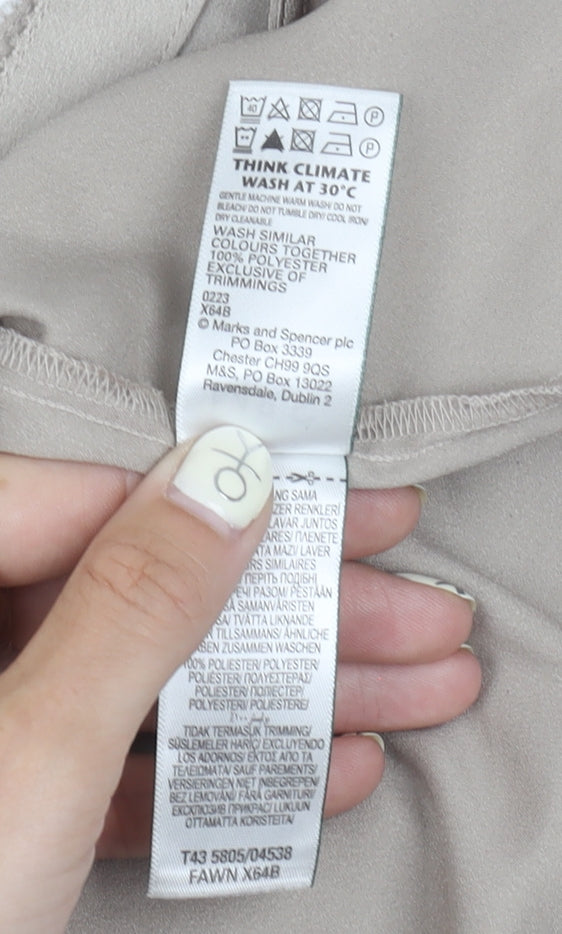 Marks and Spencer Beige Women's Tank Top Size 22
