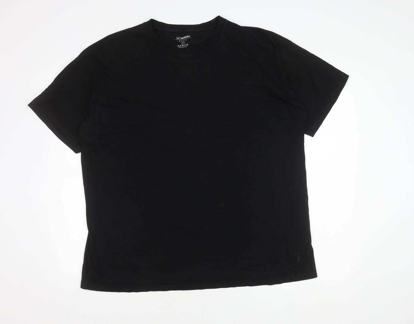 LC Waikiki Men's Black 2XL Crew Neck T-Shirt