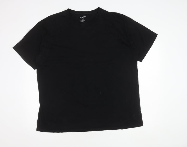 LC Waikiki Men's Black 2XL Crew Neck T-Shirt