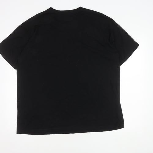 LC Waikiki Men's Black 2XL Crew Neck T-Shirt