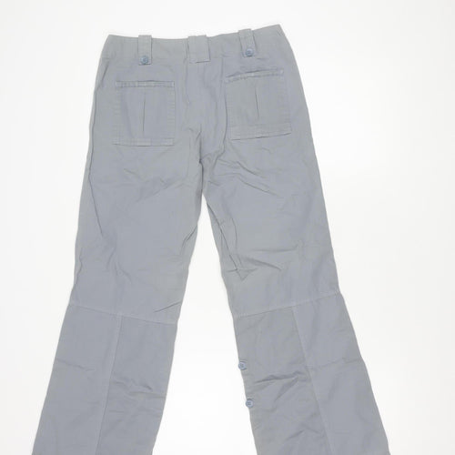 Next Women's Grey Cargo Trousers Size 6 Petite