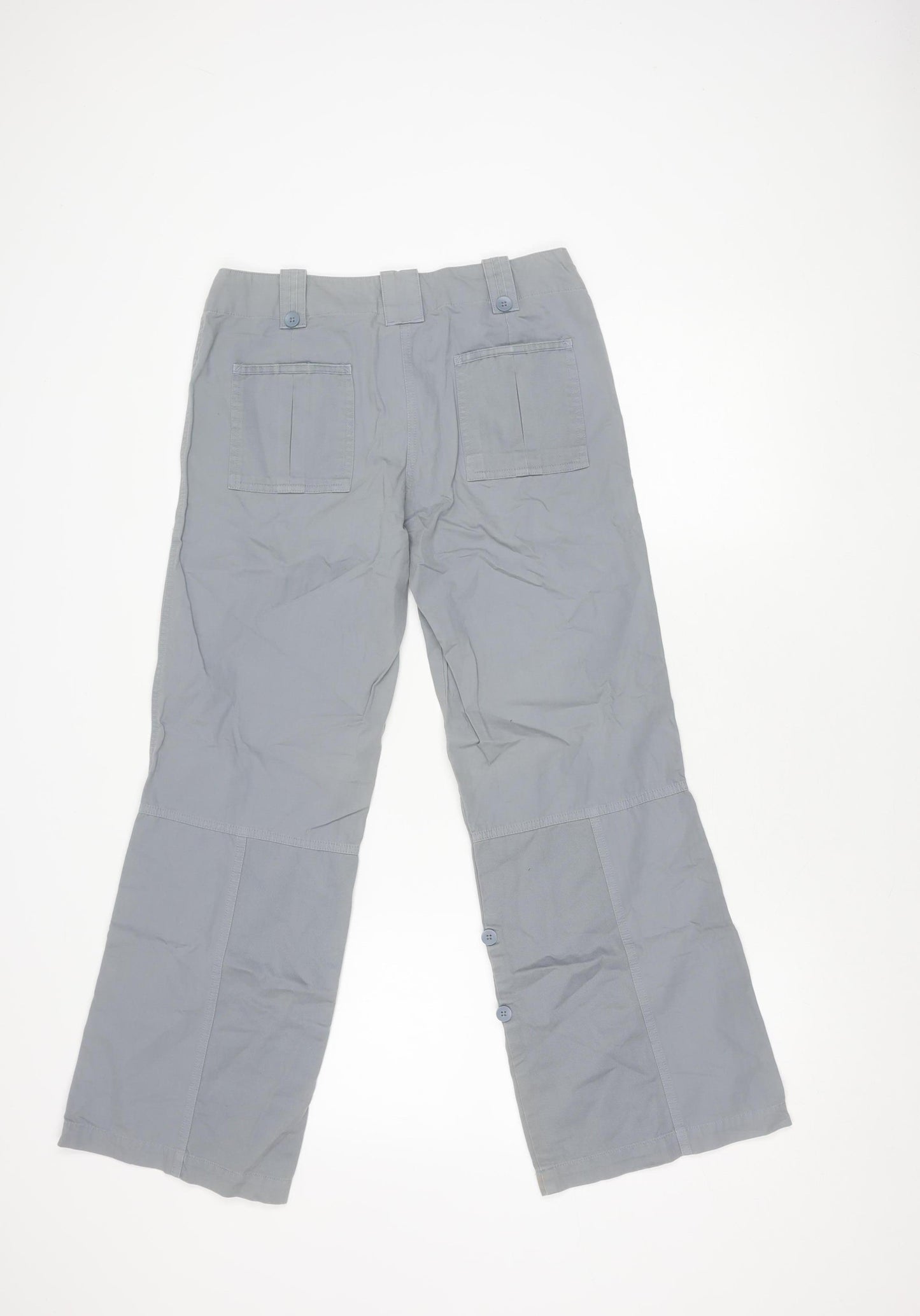 Next Women's Grey Cargo Trousers Size 6 Petite