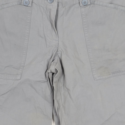Next Women's Grey Cargo Trousers Size 6 Petite
