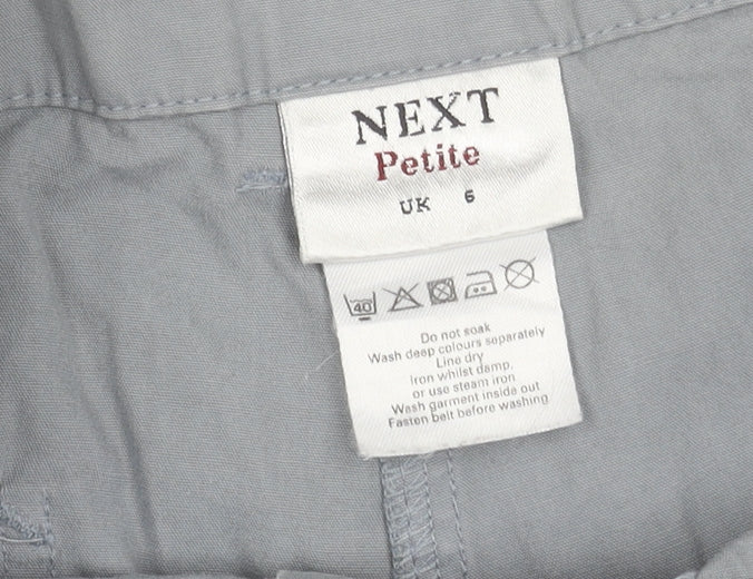 Next Women's Grey Cargo Trousers Size 6 Petite