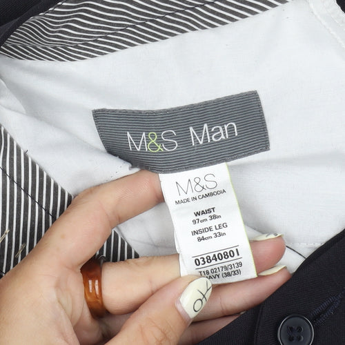 Marks and Spencer Men's Black Dress Pants Size 38