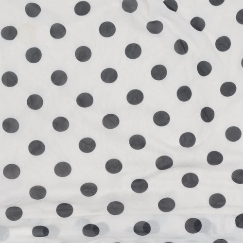 Marks and Spencer Women's White Polka Dot Midi Dress Size 16