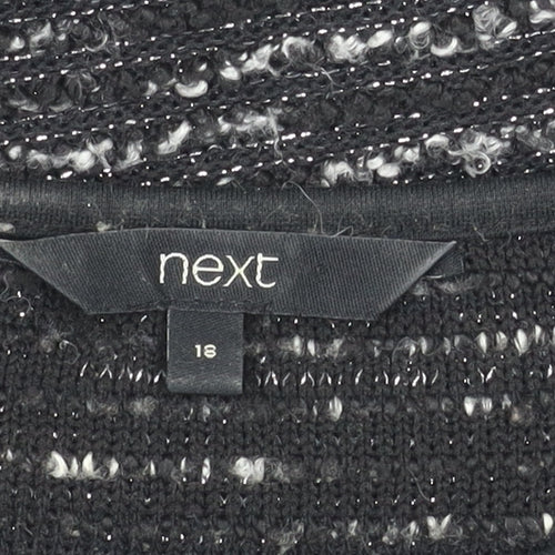Next Women's Black Knit Dress Size 18