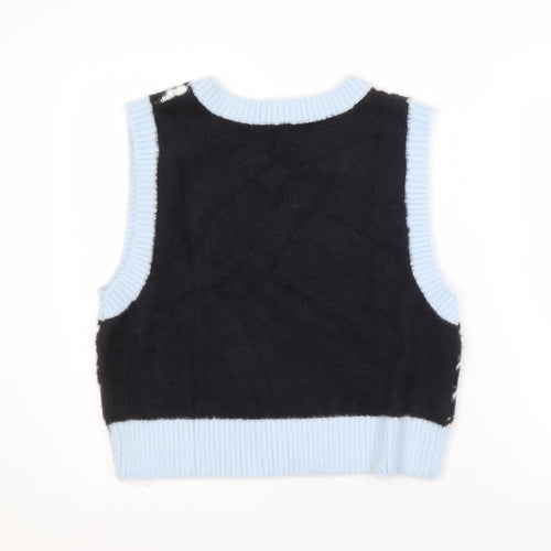H&M Women's Multicoloured V-Neck Vest, Size 12