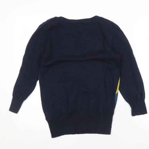Next Women's Multicoloured Argyle Pullover Jumper Size 8
