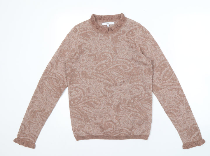Next Women's Brown Paisley Pullover Jumper S