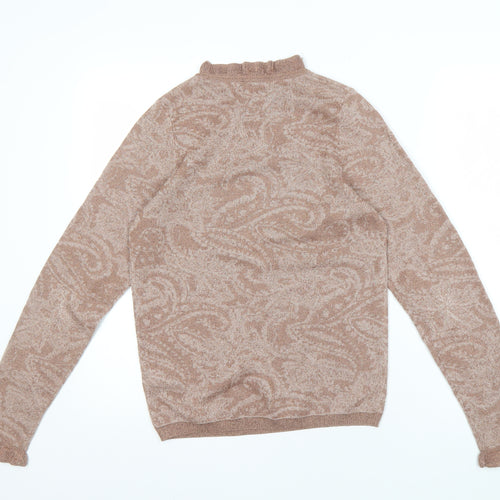 Next Women's Brown Paisley Pullover Jumper S
