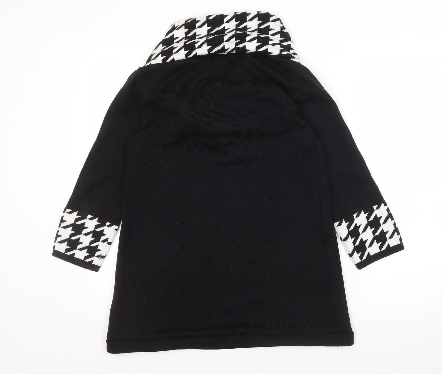 Sandra Darren Women's Black Cowl Neck Pullover L
