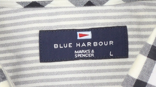 Marks and Spencer Men's Check Shirt L - Casual Style