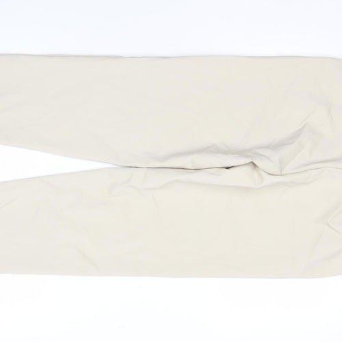 Marks and Spencer Women's Beige Straight Trousers Size 12